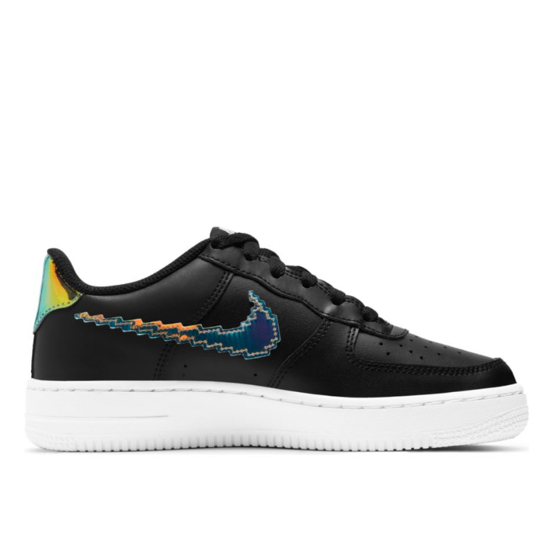 black colorful air forces