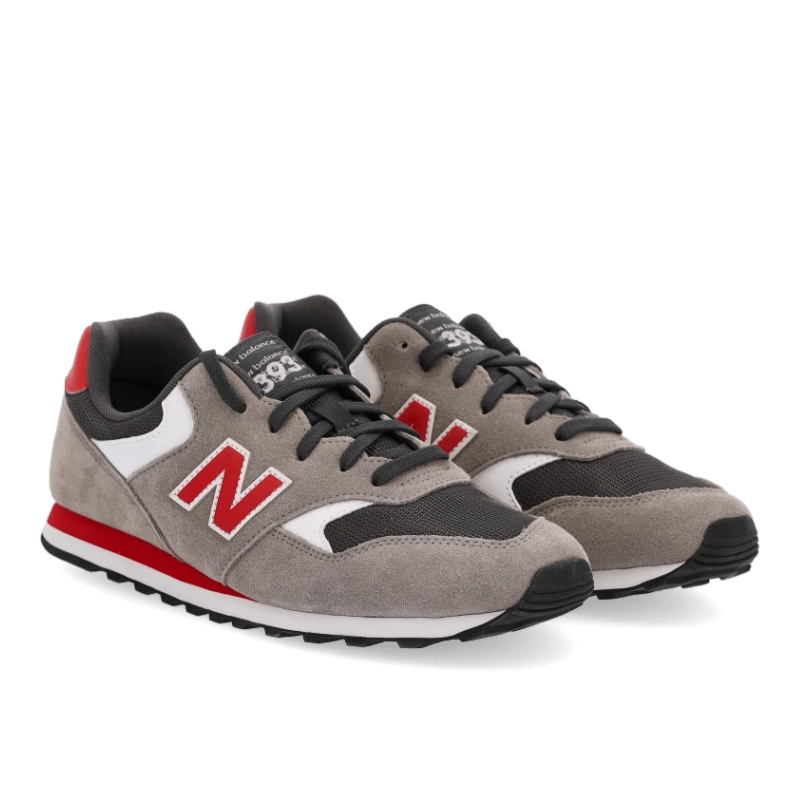 new balance gray and red