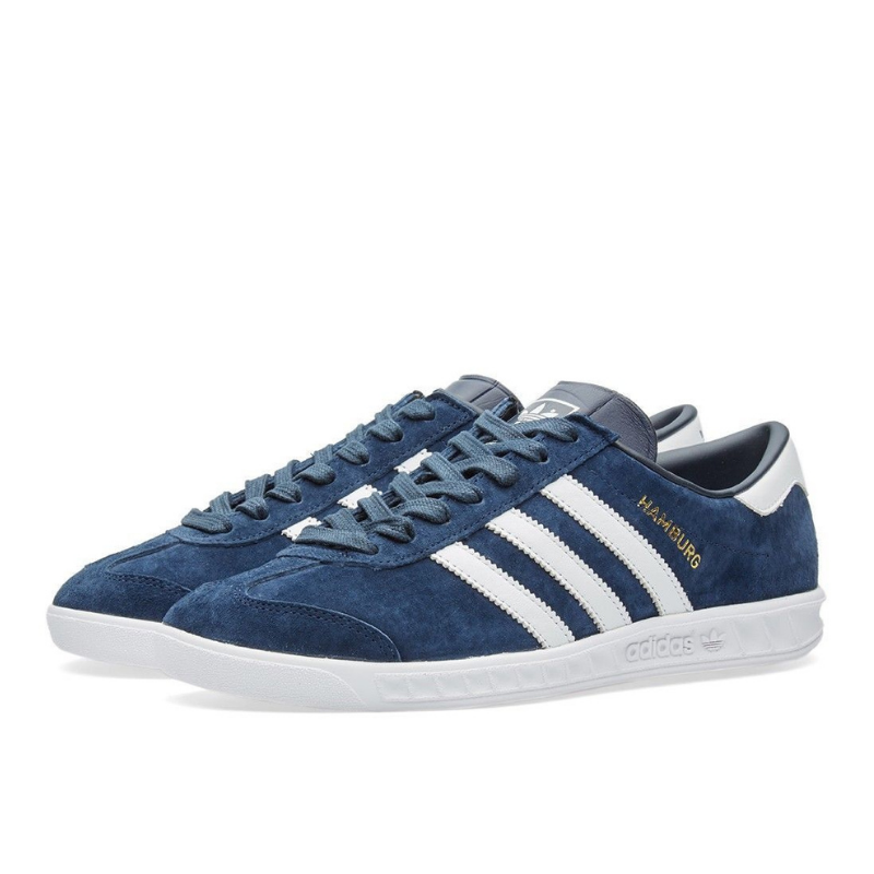 Adidas originals discount hamburg navy suede