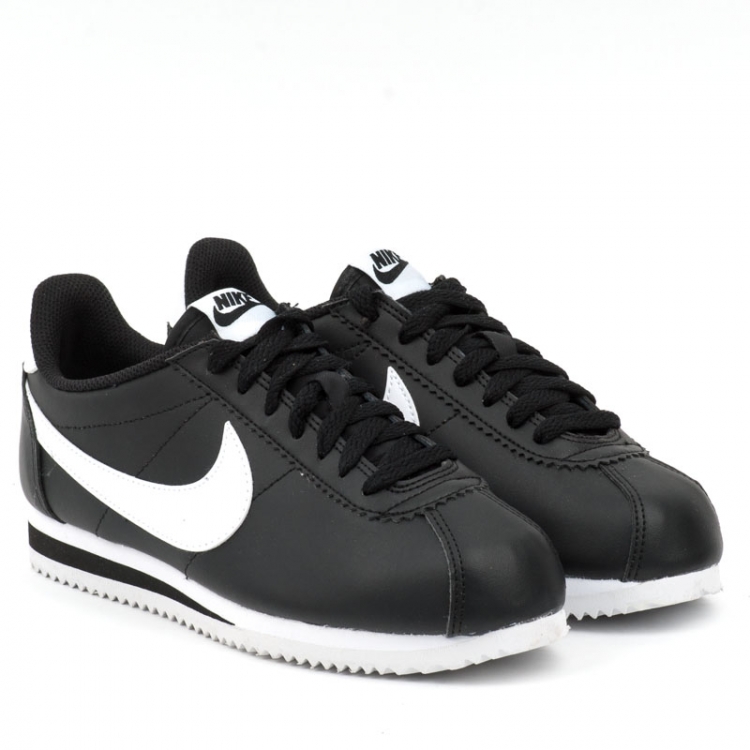 Nike Wmns Classic Cortez Leather 807471 010 black white white