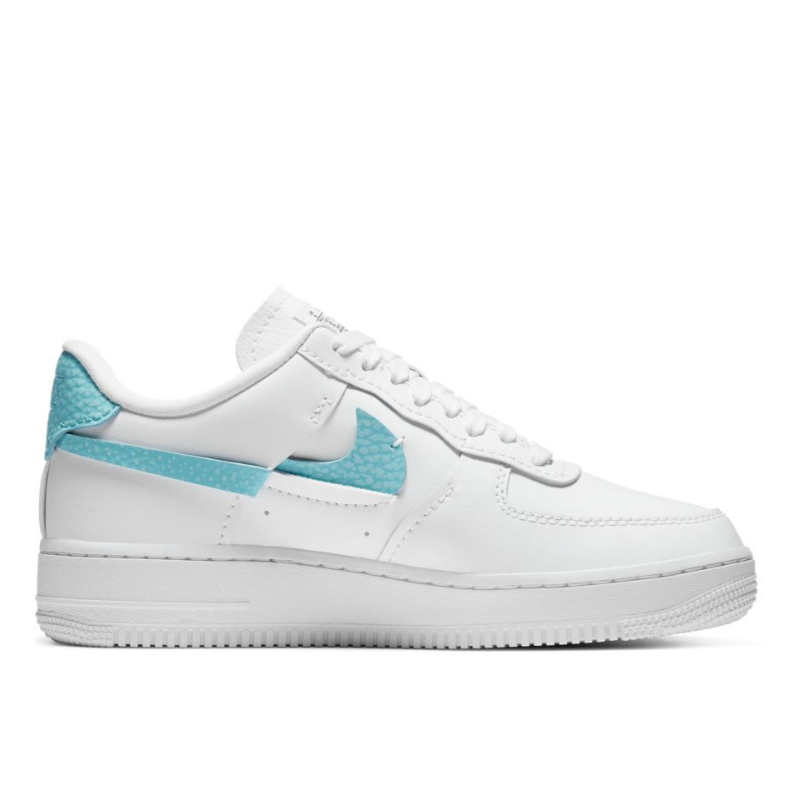 pink and turquoise air force ones