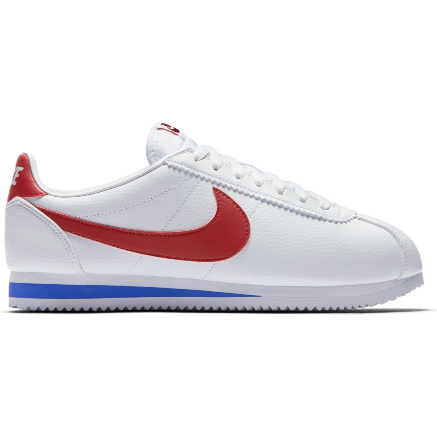 Nike classic cortez 2025 red and white