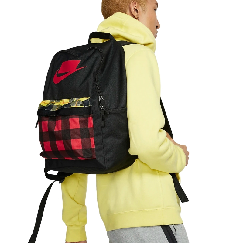 Nike Heritage 2.0 AOP Backpack BA5880 010 black university red