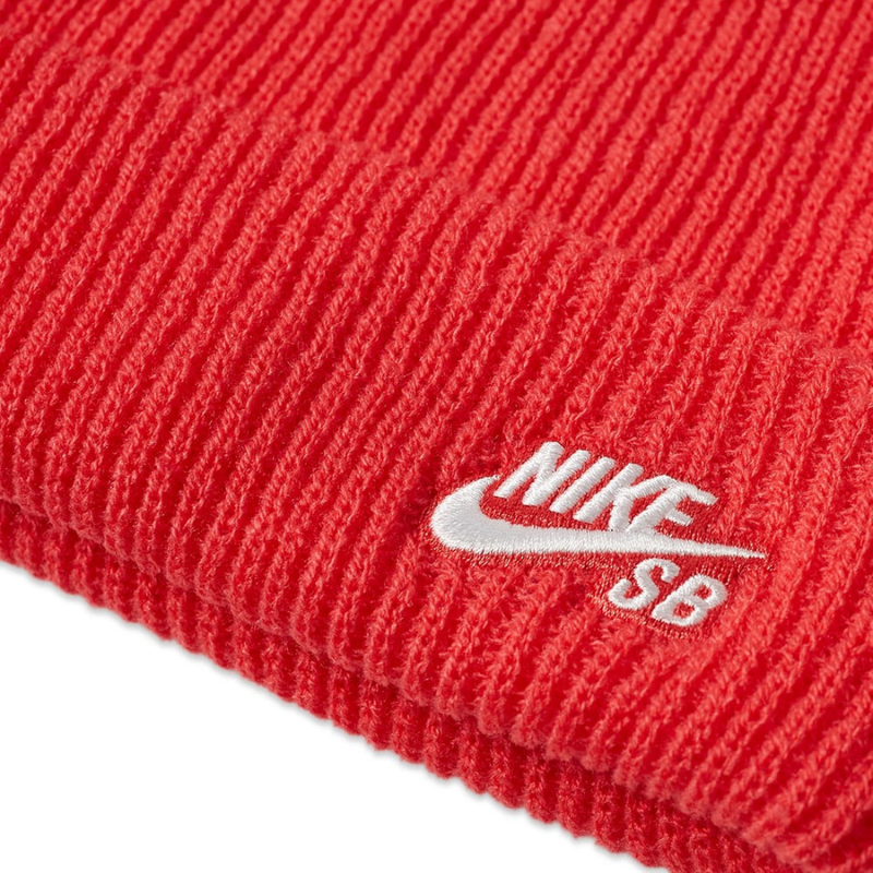 nike sb fisherman beanie red