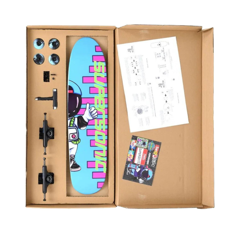 Скейтборд-Набор Supersonic Spaceman Old School Shape SSN-7.625 (blue)