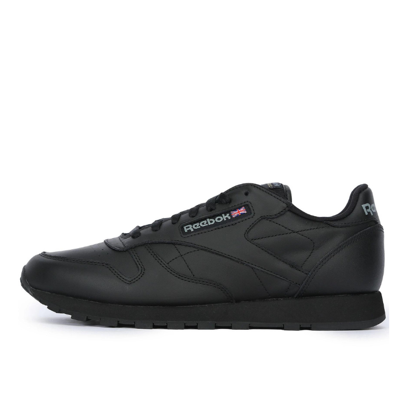 reebok classic leather trainers black