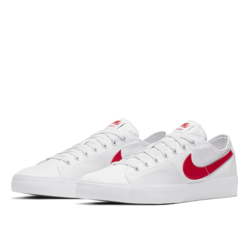 nike sb blzr court shoes white university red