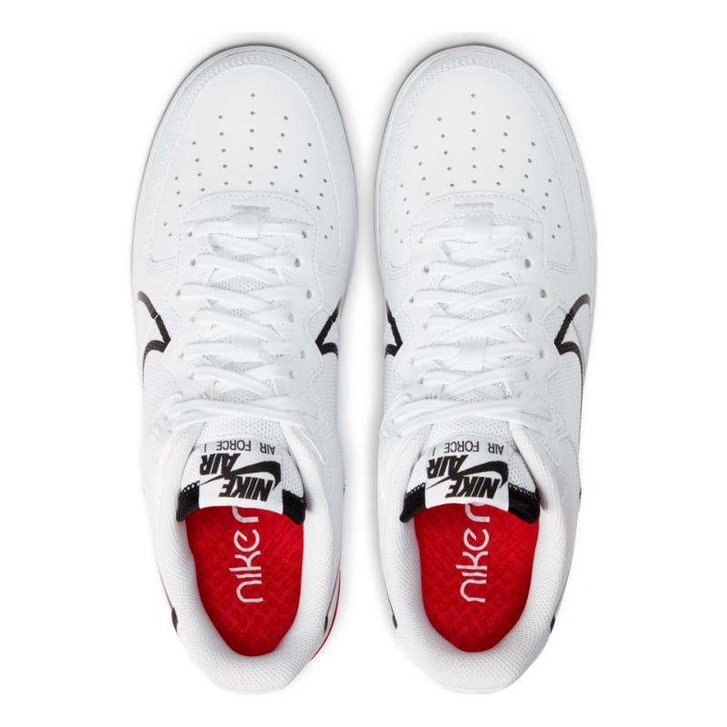 Air force 1 react trainer white outlet / black / university red