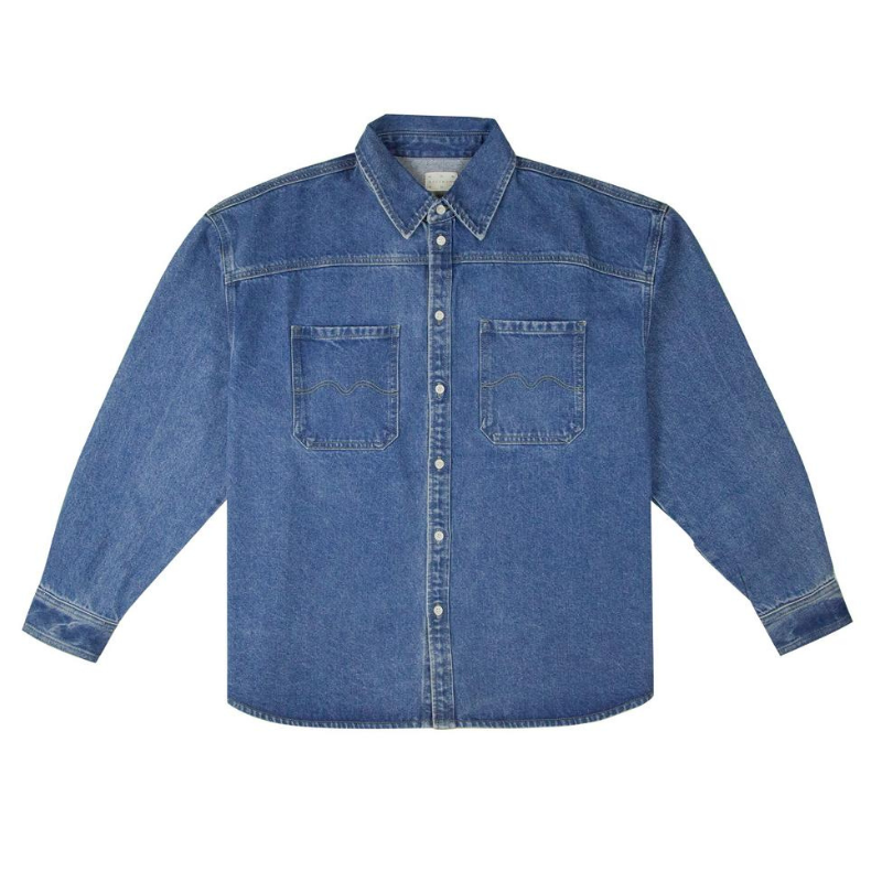 Рубашка Magamaev Bigger M mag26-bigmshblu (blue washed)