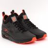 Кроссовки зимние Nike Air Max 90 Ultra Mid Winter Se AA4423-001 (black-black-total crimson)
