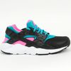 Кроссовки детские женские Nike Huarache Run GS 654280-005 (black-white-pink blast)
