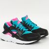 Кроссовки детские женские Nike Huarache Run GS 654280-005 (black-white-pink blast)