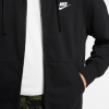 Худи Nike Club Mens Full-Zip Hoodie BV2649-010 (black-white)