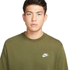 Толстовка Nike Club Mens French Terry Crew BV2667-326 (olive)