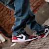 Кроссовки Jordan Air Jordan 1 Low "Bred Toe" 553558-161 (white-black-varsity red)