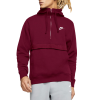 Худи Nike Club Fleece Half Zip Hoodie BV2699-638 (dark beetroot-white)
