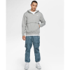 Худи Nike Club Fleece Half Zip Hoodie BV2699-066 (dk grey heather-white)