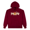 Худи Thrasher X Toy Machine Vortex 315045 (maroon)