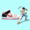 Кеды Nike SB Dunk Mid Pro "Street Fighter Ryu" 314383-200 (buff-sport red-black)