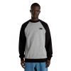 Толстовка Vans Core Basic Raglan Crew VN000HNV4ZY1 (black-cement heather)