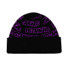 Шапка Postaments Wordz pst-bean-wrdz-blkvio-24 (black-violet)