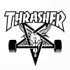 Футболка Thrasher Skate Goat 311021 (white)