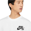 Футболка Nike SB Logo Tee DC7817-100 (white-black)