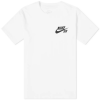 Футболка Nike SB Logo Tee DC7817-100 (white-black)