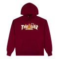 Худи Thrasher X Toy Machine Vortex 315045 (maroon)