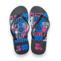 Шлепанцы женские Etnies W Chula III chula3-bbp (black-blue-pink)