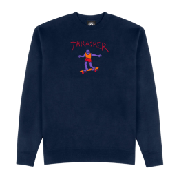 Толстовка Thrasher Gonz Fill Crew 312729 (navy) Толстовка Thrasher Gonz Fill Crew 312729 (navy)