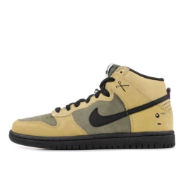 Кеды Nike SB Dunk High Premium "Chrome Ball Incident" 313171-301 (urban haze-black-barley)