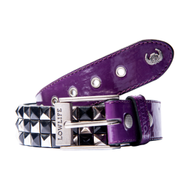 Ремень Lowlife Triple Checker LL346 (purple-black-silver)