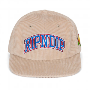 Кепка Ripndip Summer Friends 6 Panel Corduroy Snapback RND10131 (tan)