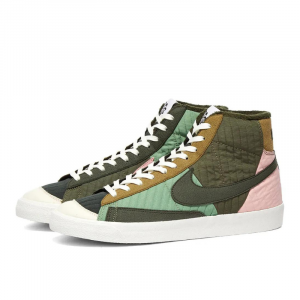 Кроссовки Nike Blazer Mid '77 Lx "Patchwork Quilt" DD8024-300 (olive brown)