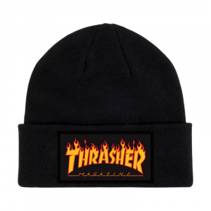 Шапка Thrasher Flame Logo Beanie 3131452 (black)