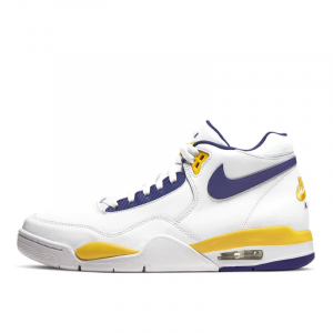 Кроссовки Nike Air Flight Legacy "Lakers" BQ4212-102 (white-purple-yellow)