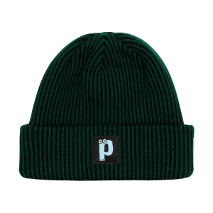 Шапка Postaments Stripes pst-bean-strps-blkgrn-24 (black-green)