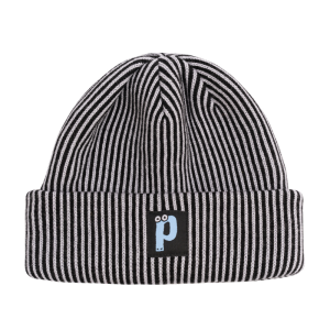 Шапка Postaments Stripes pst-bean-strps-blkgry-24 (black-grey)