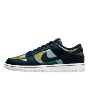 Кроссовки Nike Dunk Low Retro PRM "Graffiti Navy" DM0108-400 (obsidian-summit white)