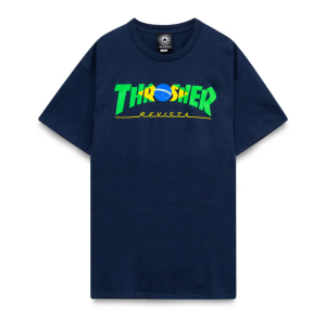 Футболка Thrasher Brazil Revista 311573 (navy)