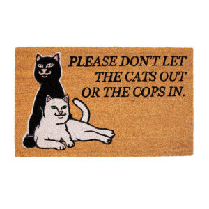 Коврик Ripndip Don’T Let The Cops In Rug RND4056 (tan)