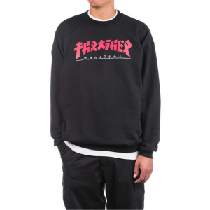 Толстовка Thrasher Godzilla Crew 312707 (black)