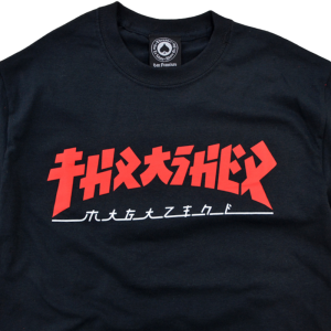 Толстовка Thrasher Godzilla Crew 312707 (black)