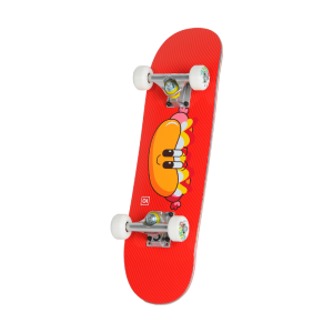 Скейтборд В Сборе Детский Юнион Скейтборды Hot Dog un25-hotdog-cmplt (red)