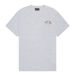 Футболка Ripndip Nermal Loves Pocket Tee RNDFAL24173 (ash heather)