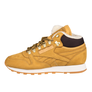 Кроссовки Reebok Classic Leather Mid Sherpa V70679 (golden wheat-brown-white)