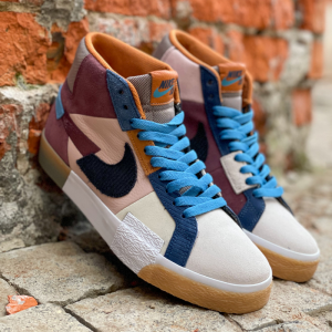 Кеды Nike SB Zoom Blazer Mid Premium DA8854-600 (dark wine-black)