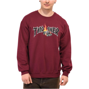 Толстовка Thrasher Cop Car Crew 312725 (maroon)