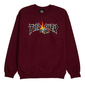 Толстовка Thrasher Cop Car Crew 312725 (maroon)
